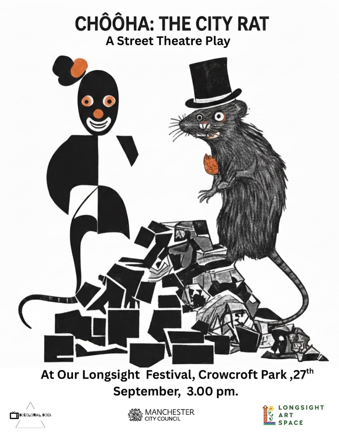 Decolonial Dogs Longsight performance poster